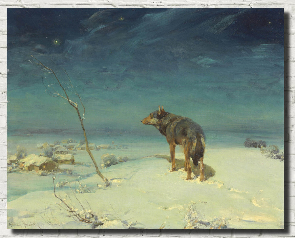 Alfred Kowalski Fine Art Print, The Lone Wolf