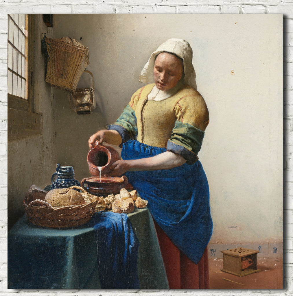Johannes Vermeer Fine Art Print : The Milkmaid