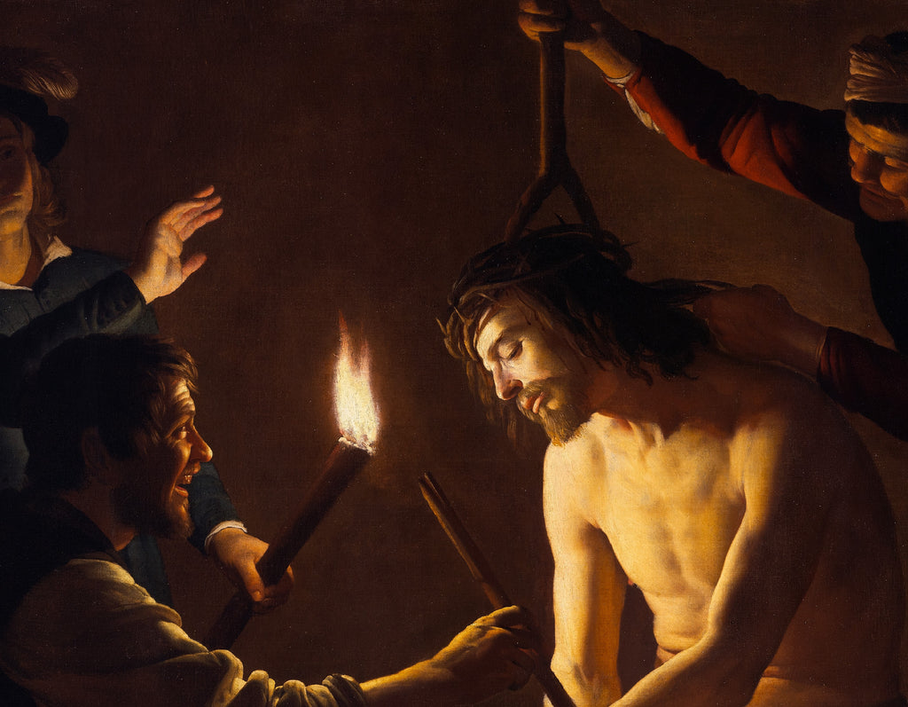 The Mocking of Christ, Gerard van Honthorst Fine Art Print