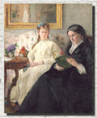 Berthe Morisot, French Fine Art Print : The Mother and Sister of the Artist