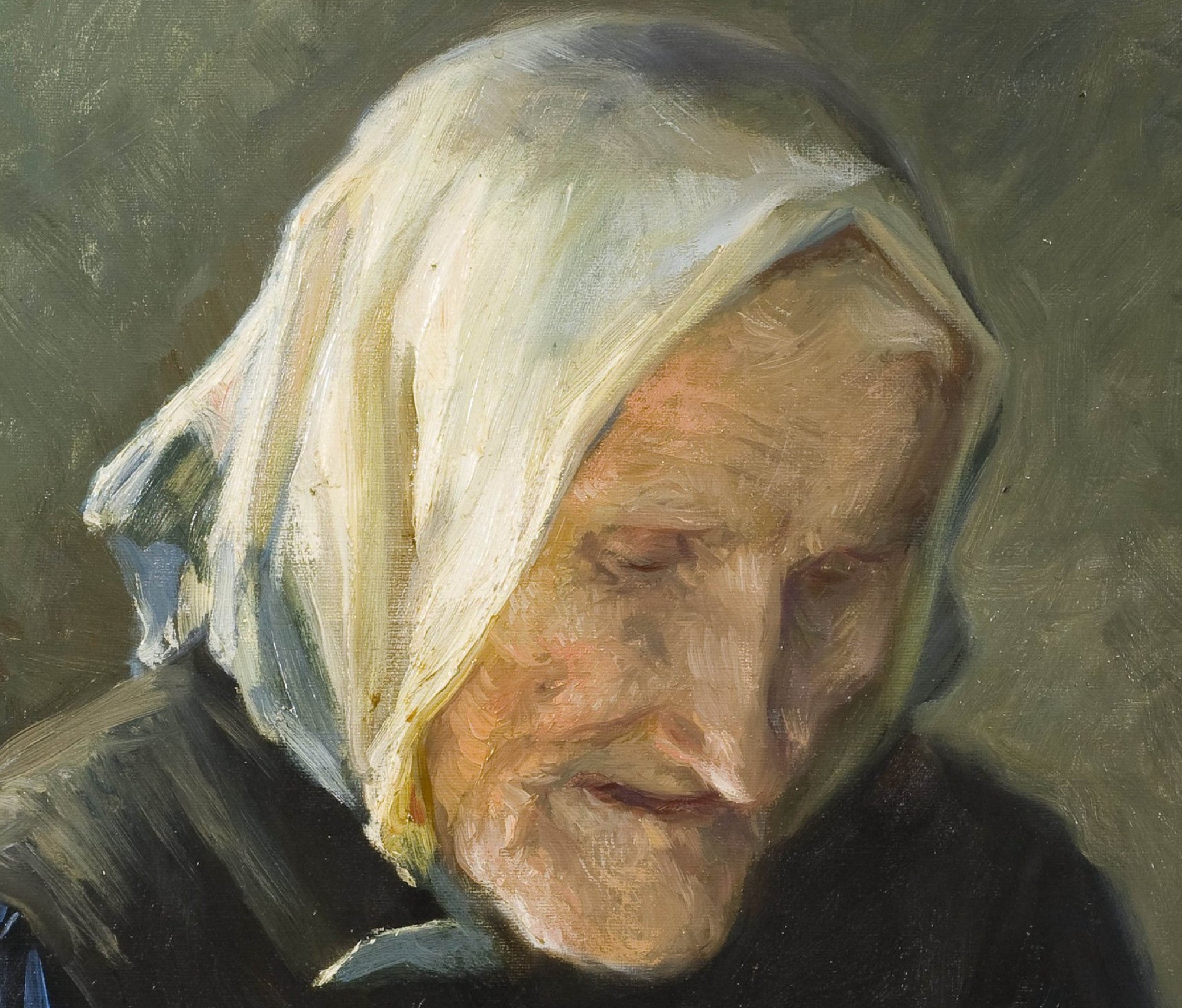 Fanny Brate Fine Art Print, The Old Blind Woman