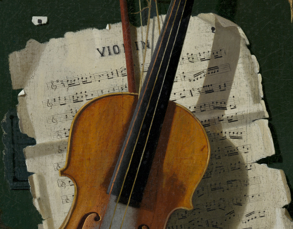 John F Peto Fine Art Print, The Old Violin
