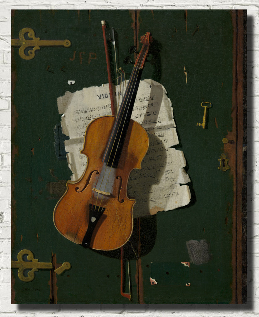 John F Peto Fine Art Print, The Old Violin