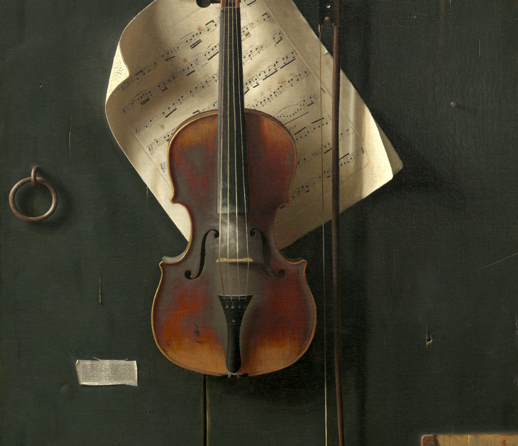 William Michael Harnett Fine Art Print, The Old Violin