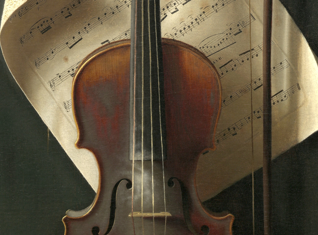 William Michael Harnett Fine Art Print, The Old Violin
