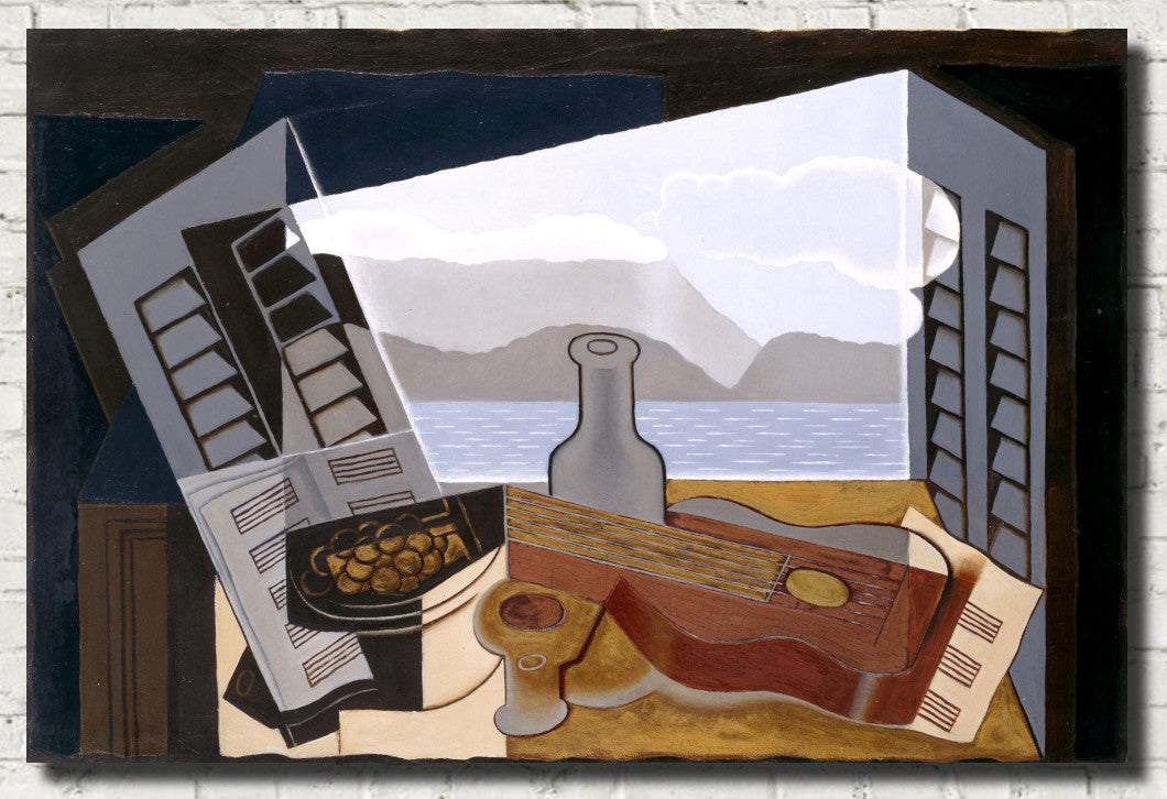 Juan Gris Crystal Cubism Fine Art Print : The Open Window