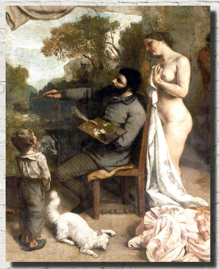 Gustave Courbet Fine Art Print, The Painter’s Studio