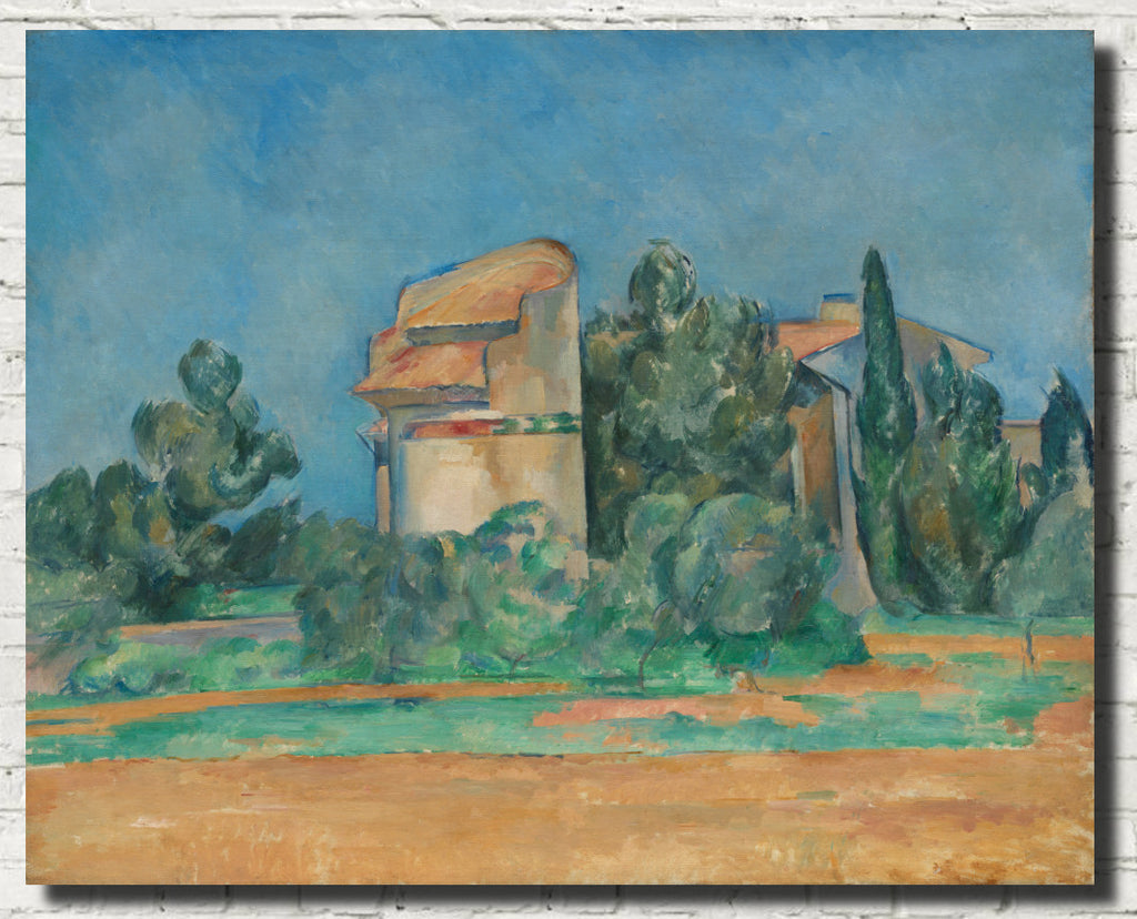 Paul Cézanne Post-Impressionist Fine Art Print, The Pigeon Tower at Bellevue