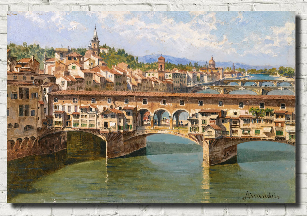 The Ponte Vecchio, Florence, Antonietta Brandeis Fine Art Print