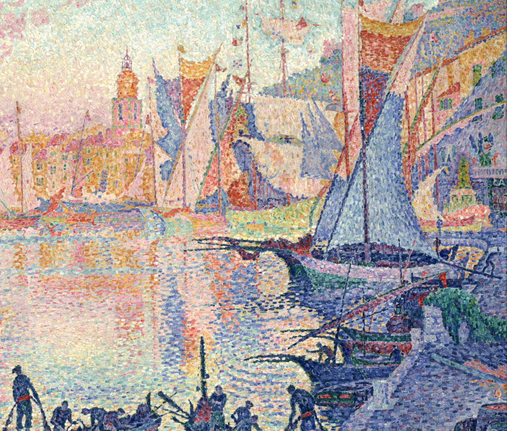 Paul Signac Fine Art Print, The Port of Saint-Tropez