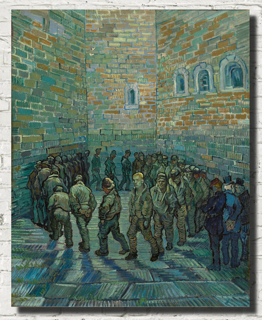 The Prison Courtyard, Vincent Van Gogh Fine Art Print