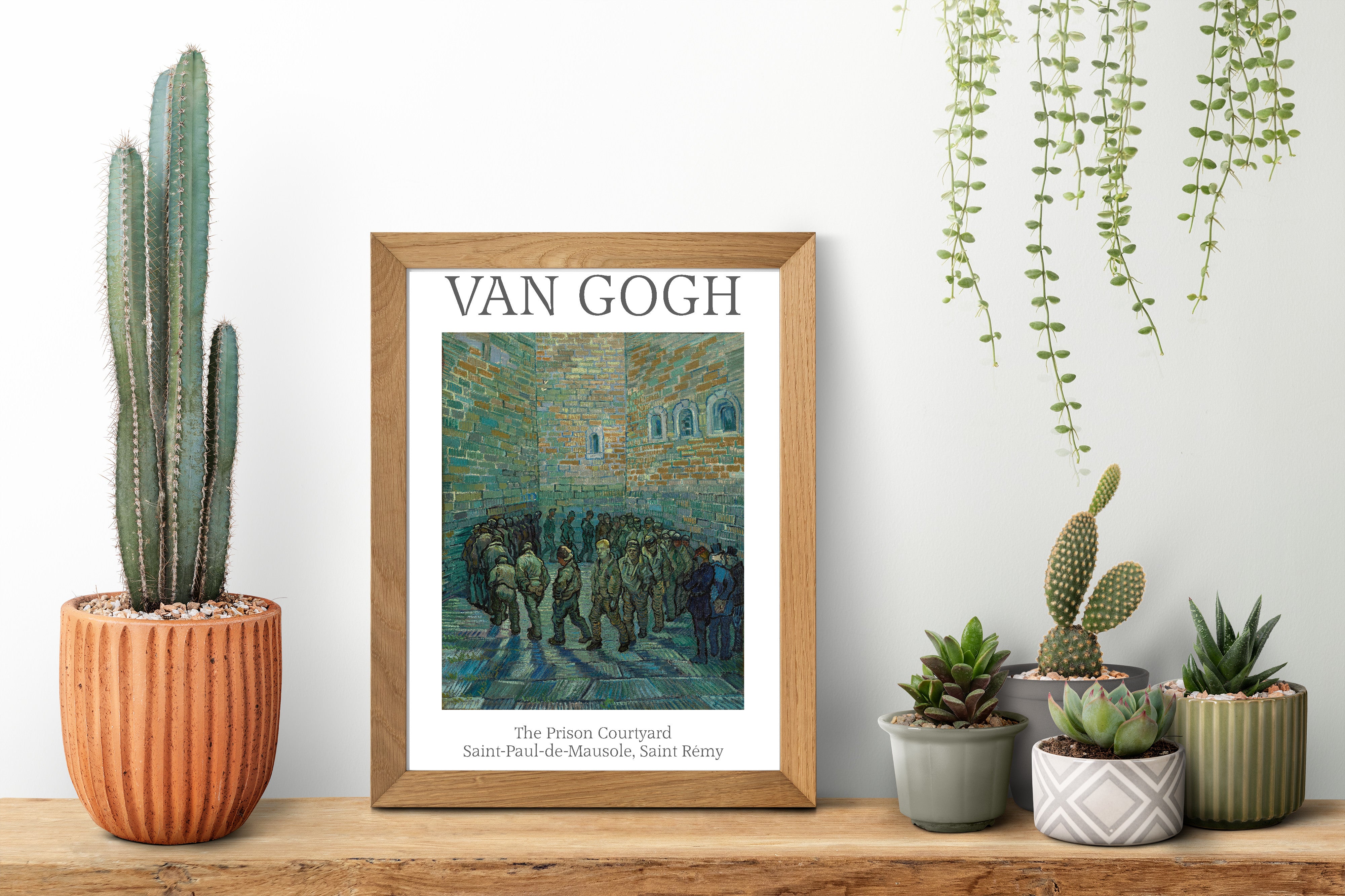 Vincent Van Gogh Exhibition Poster, The Prison Courtyard