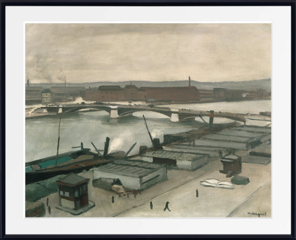 The Quays at Rouen, Albert Marquet, French Industrial Landscape