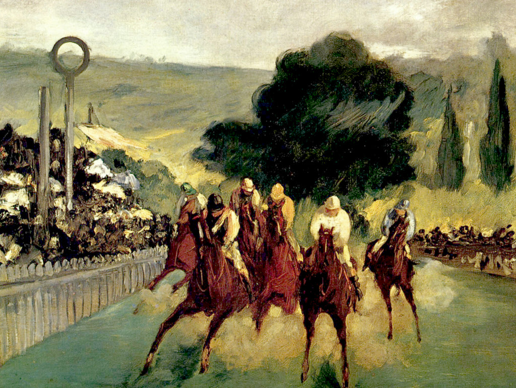 Édouard Manet Impressionist French Fine Art Print : The Races at Longchamp