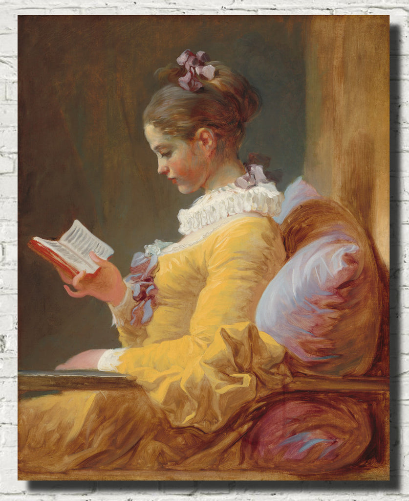 Jean-Honoré Fragonard Fine Art Print, The Reader