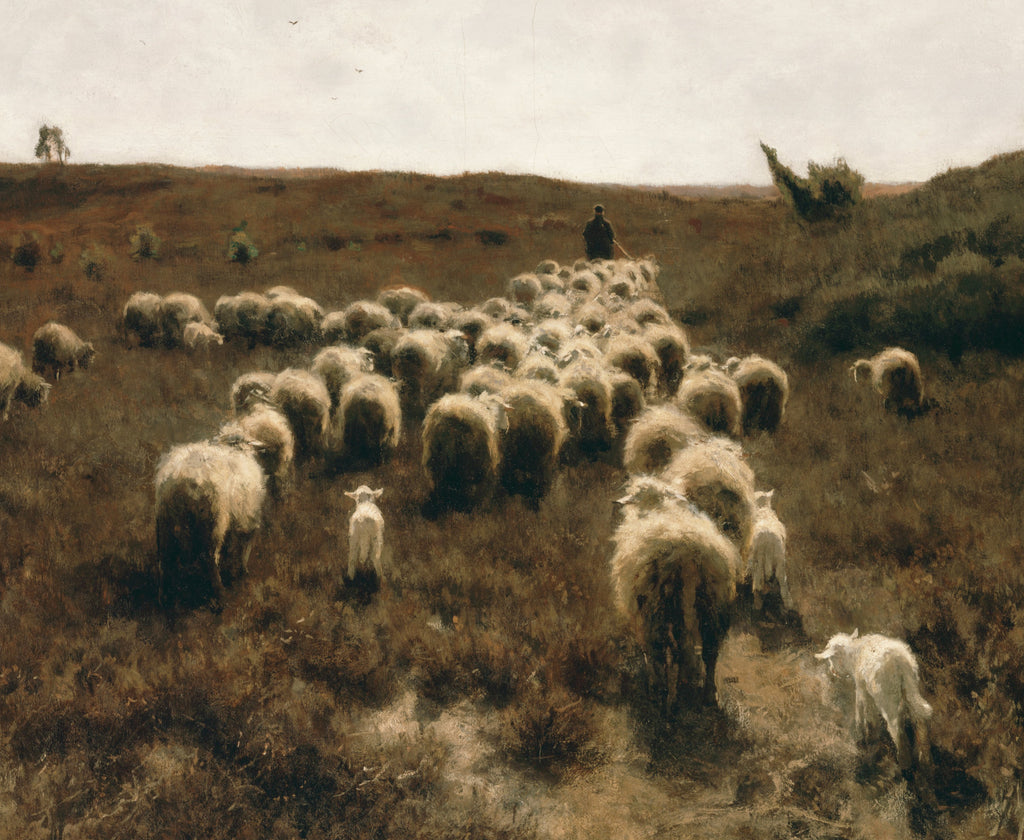 The Return of the Flock, Laren, Anton Mauve Fine Art Print