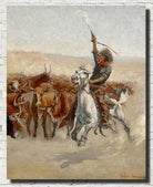 The Round-Up, Frederic Remington Fine Art Print