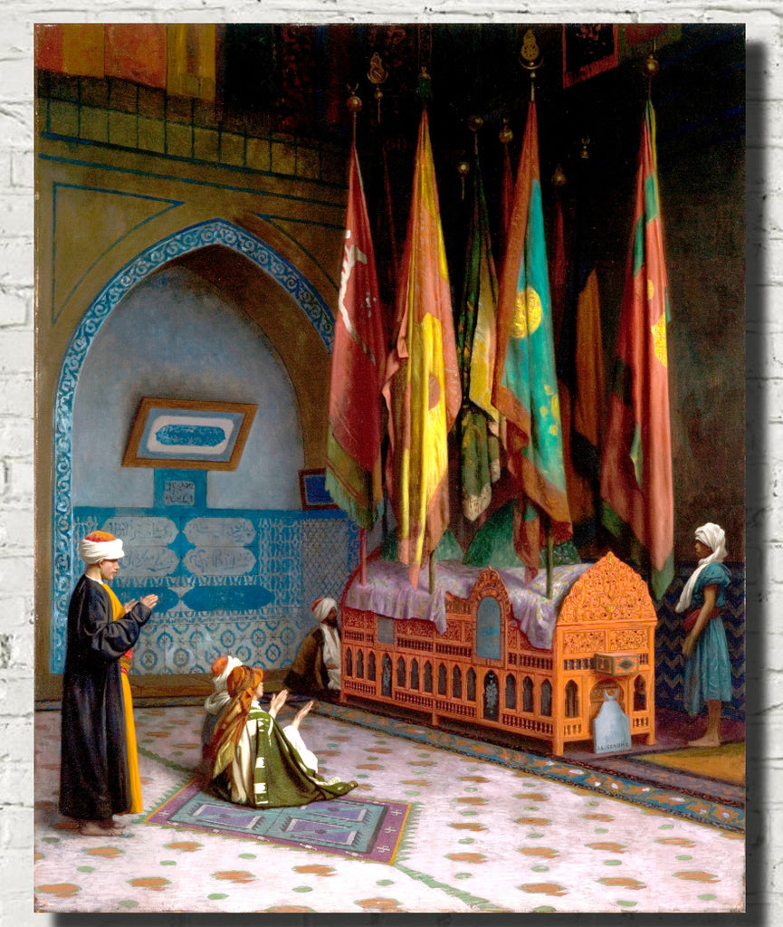 Jean-Léon Gérôme Fine Art Print : The Sentinel at the Sultan’s Tomb