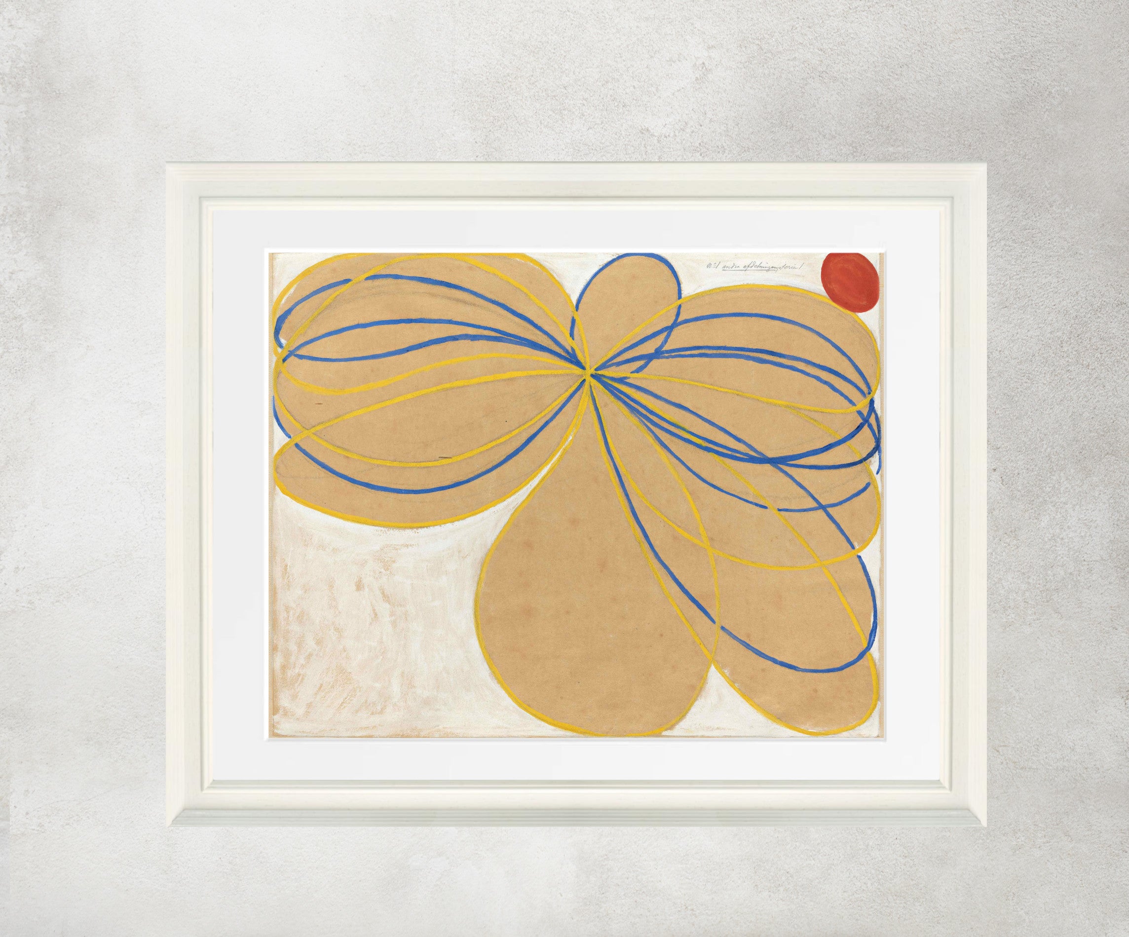 Hilma Af Klint Abstract Framed Art Print, The Seven-Pointed Star No. 1