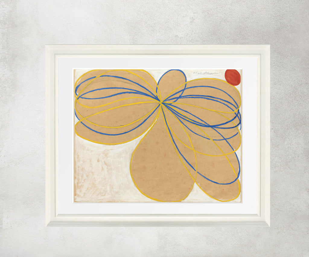 Hilma Af Klint Abstract Framed Art Print, The Seven-Pointed Star No. 1