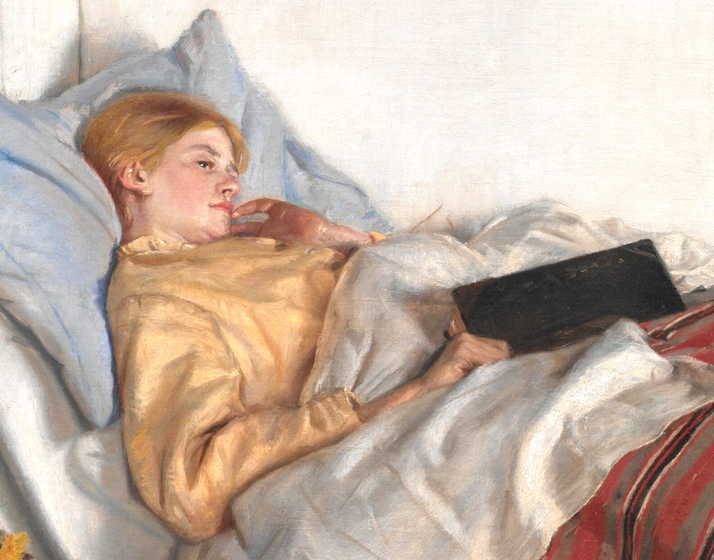 Michael Ancher Fine Art Print, The Sick Girl