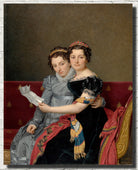 Jacques-Louis David Fine Art Print : The Sisters Zénaïde and Charlotte Bonaparte
