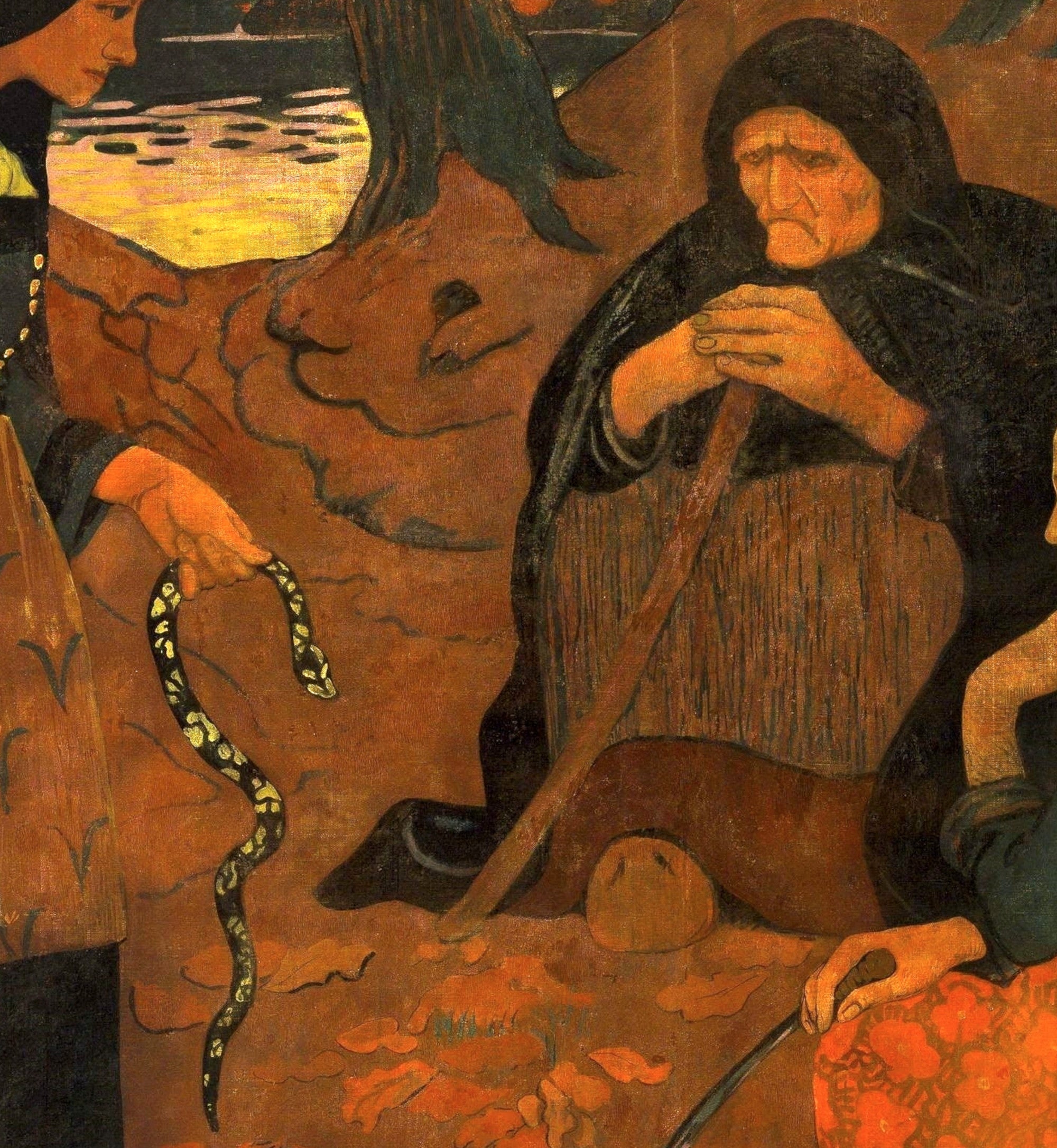 Paul Sérusier Abstract Fine Art Print, The Snake Eaters