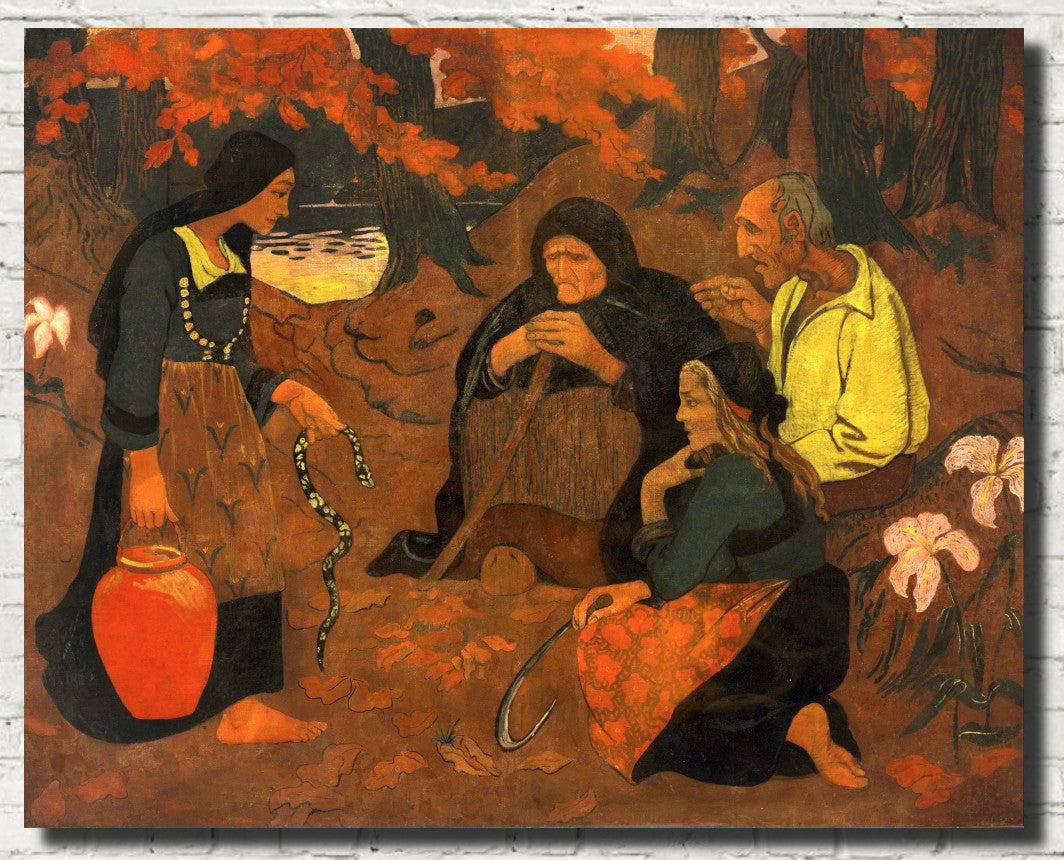 Paul Sérusier Abstract Fine Art Print, The Snake Eaters