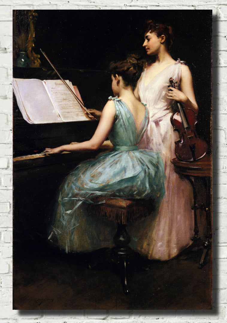 Irving Ramsey Wiles Fine Art Print, The Sonata