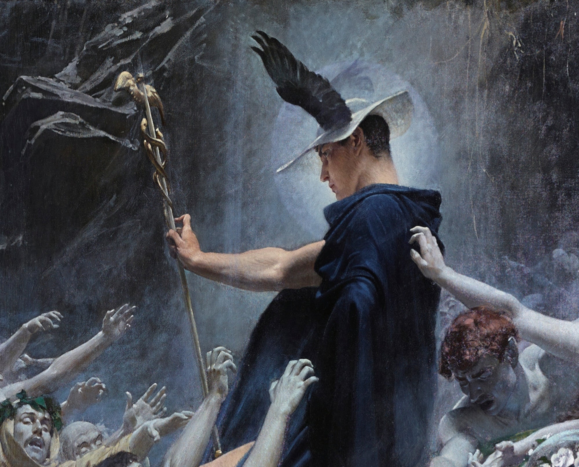 Adolf Hirémy-Hirschl Fine Art Print, The Souls At The Acheron ...