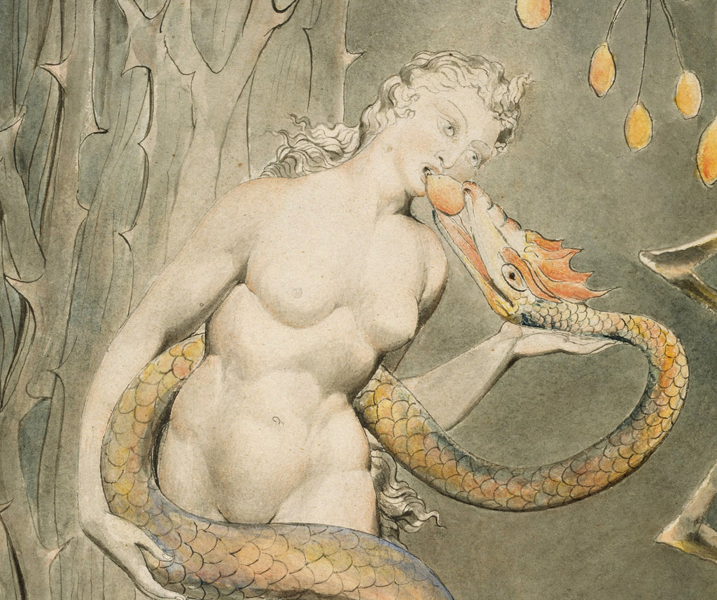 The Temptation and Fall of Eve (Illustration to Milton's Paradise Lost), William Blake