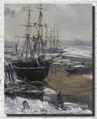 James Whistler Fine Art Print, The Thames on Ice