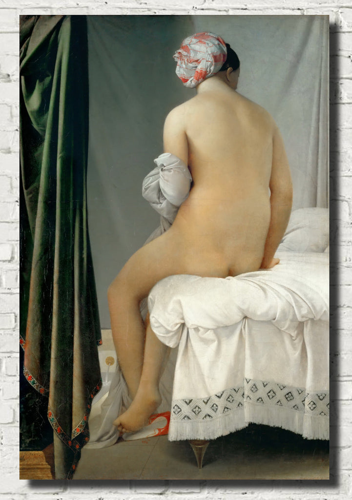 Jean-Auguste-Dominique Ingres Fine Art print, The Valpinçon Bather