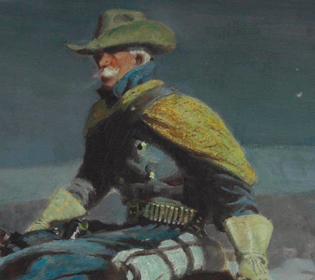 William Herbert Dunton Fine Art Print : The Vidette, Custer Trooper