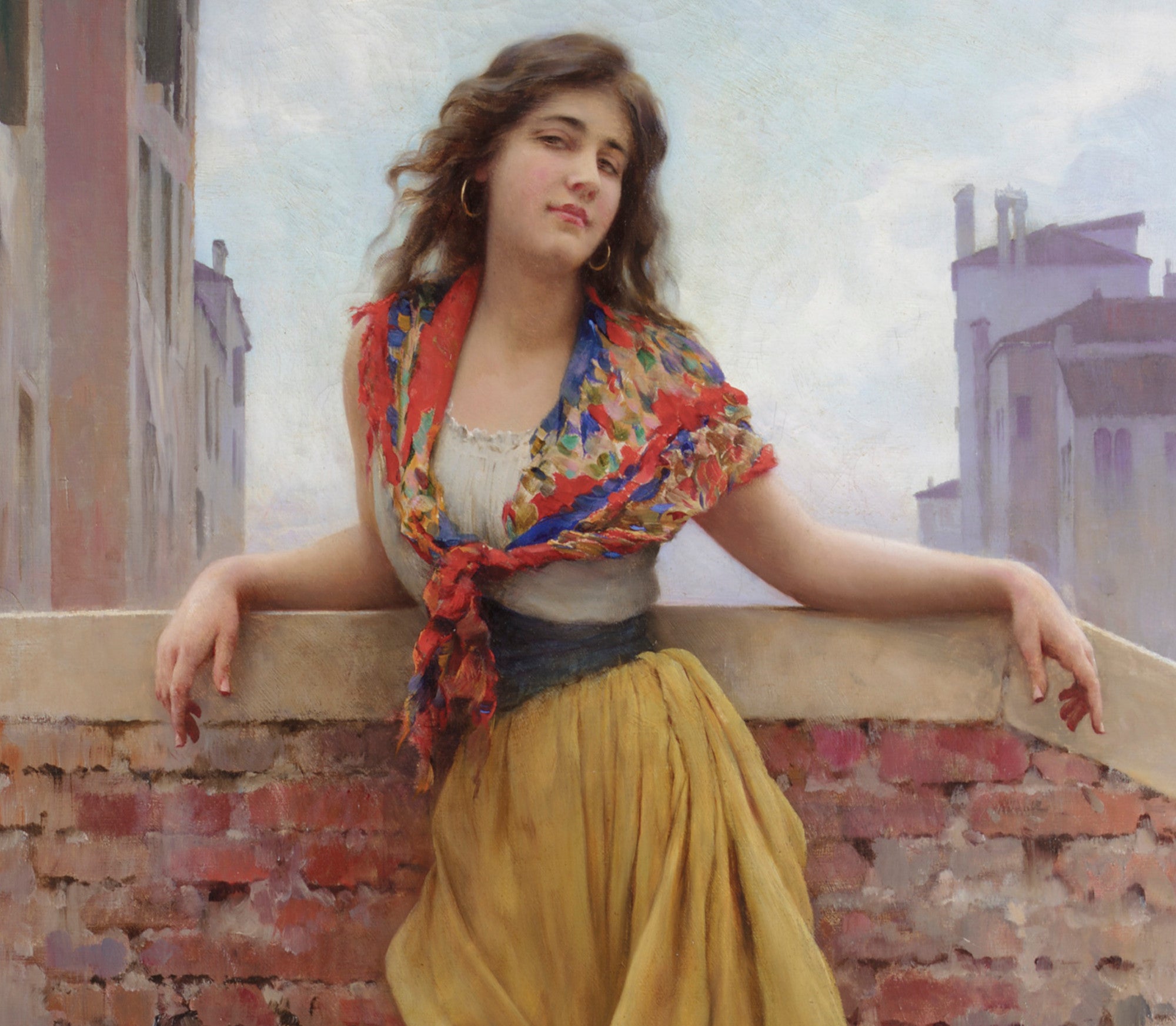 Eugene de Blaas Fine Art Print, The Watercarrier