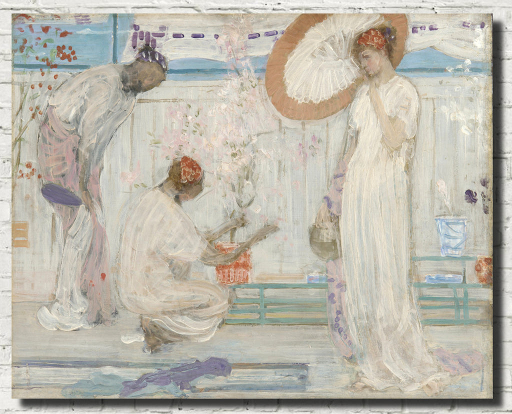 James Whistler Fine Art Print, The White Symphony- Three Girls