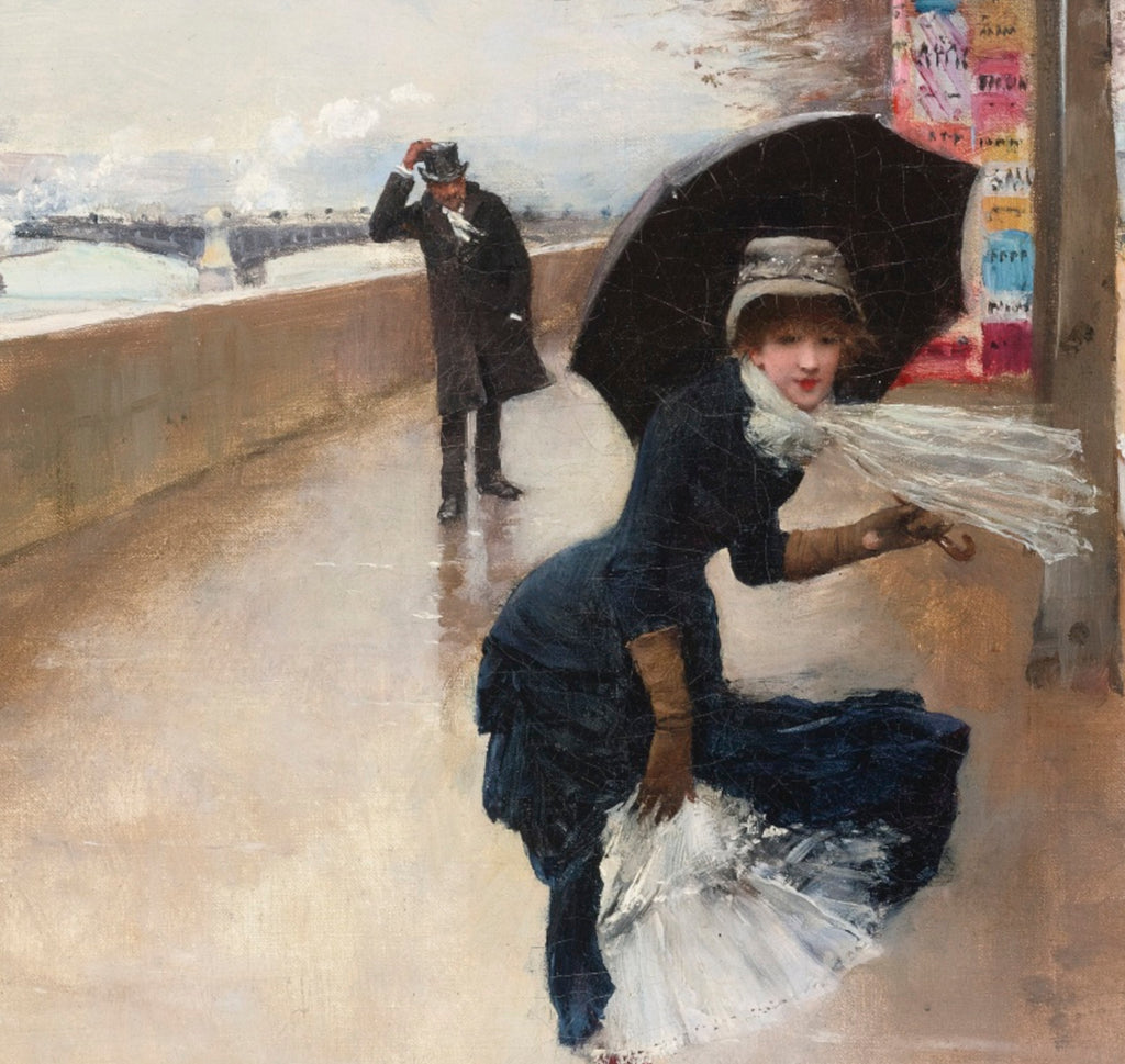 Jean Béraud Impressionist Fine Art Print, The Wind