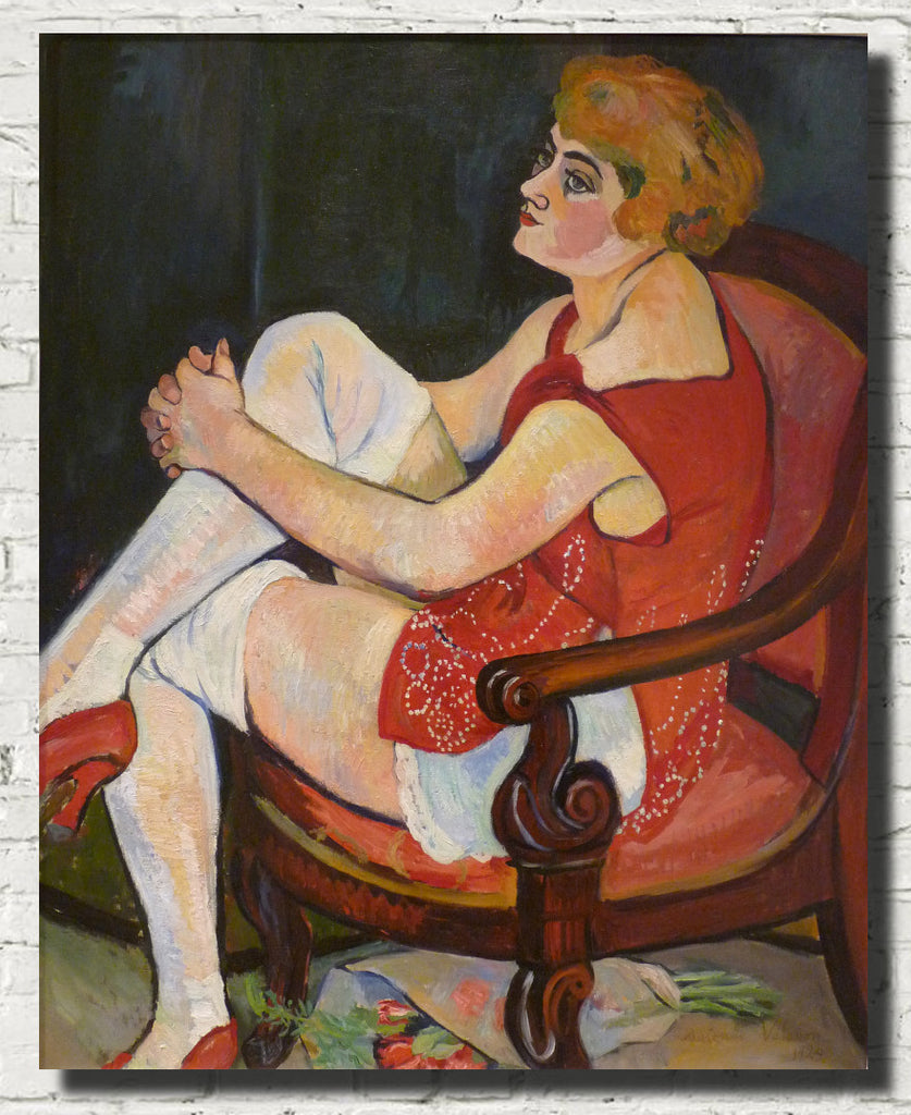 Suzanne Valadon Fine Art Print : The Woman in White Stockings