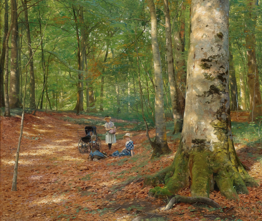 The Woodland Glade, Peder Mørk Mønsted Fine Art Print