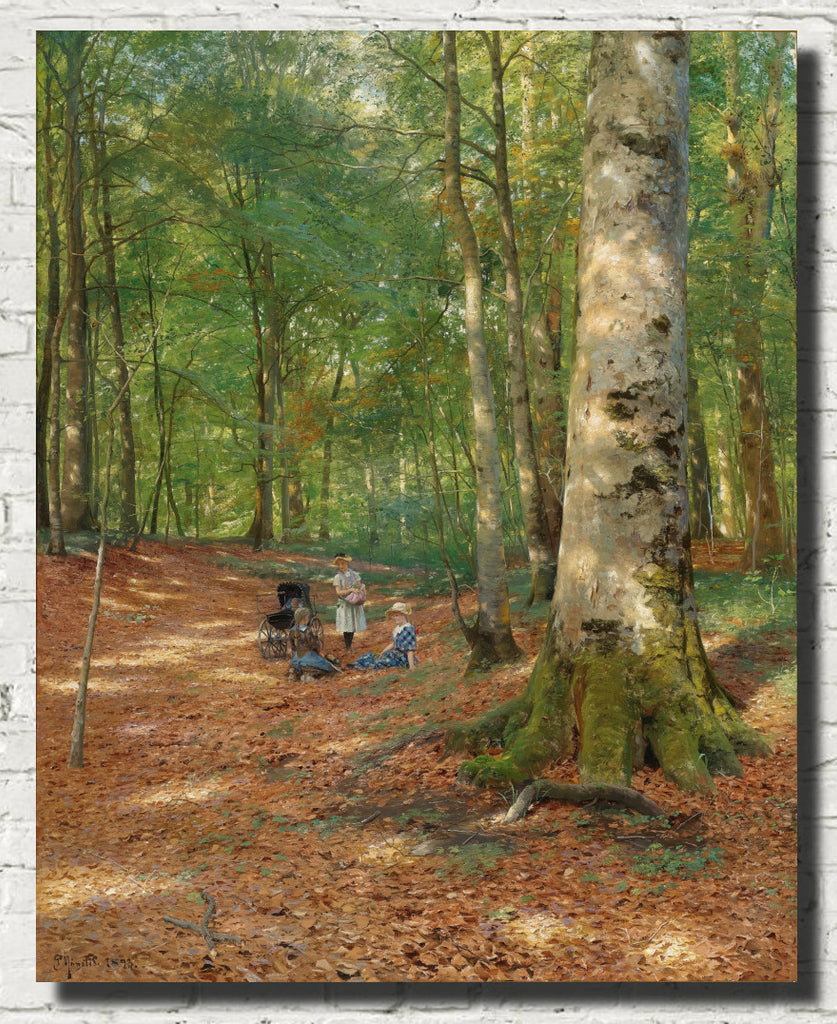 The Woodland Glade, Peder Mørk Mønsted Fine Art Print