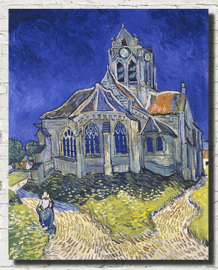 Vincent Van Gogh Fine Art Print, The Church in Auvers sur Oise