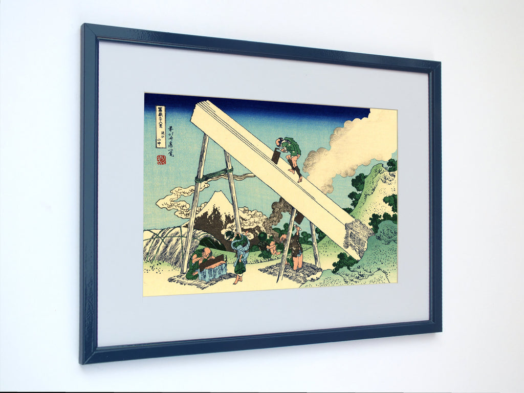 36 Views of Mount Fuji, The Fuji from the Mountains of Totomi, Katsushika Hokusai, Japanese Print