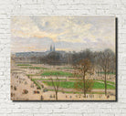 Camille Pissarro Fine Art Print Garden of the Tuileries Winter Afternoon Impressionist Painting