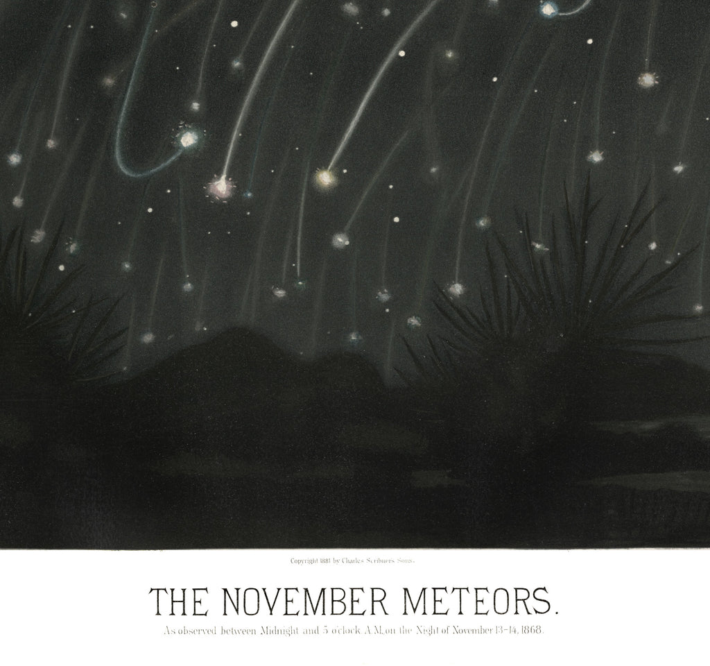 Étienne Léopold Trouvelot Fine Art Print, The November Meteors