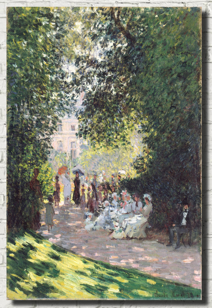 Claude Monet Fine Art Print, The Parc Monceau