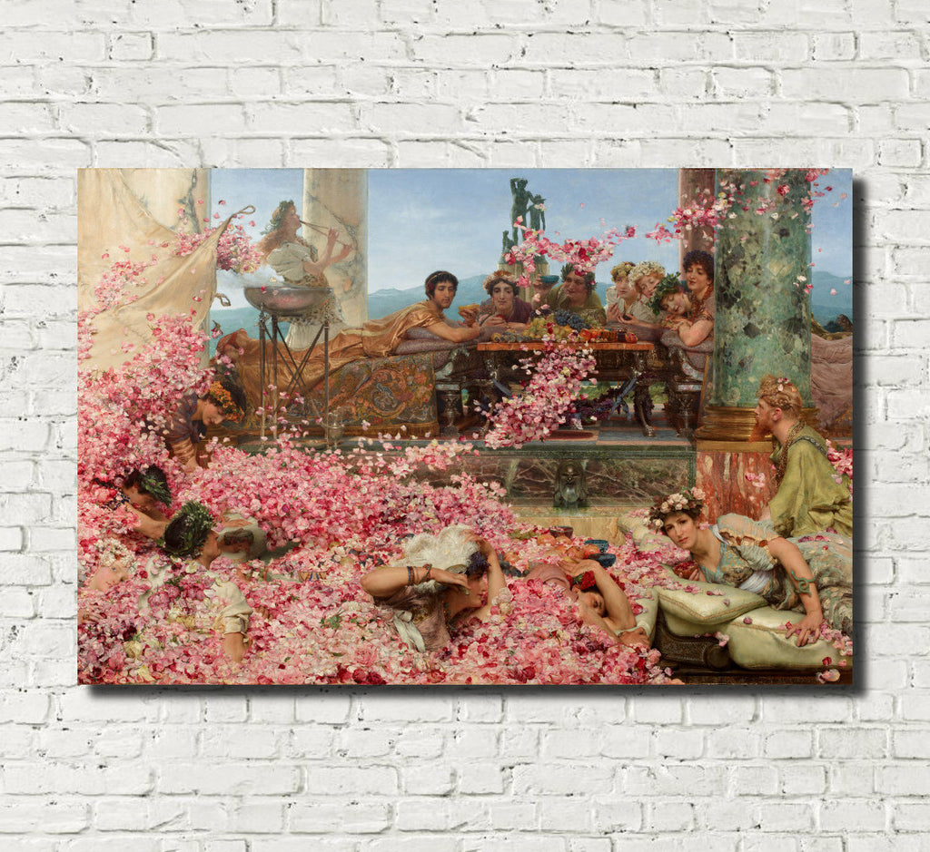 Lawrence Alma-Tadema Romanticism Fine Art Print : Roses of Heliogabalus