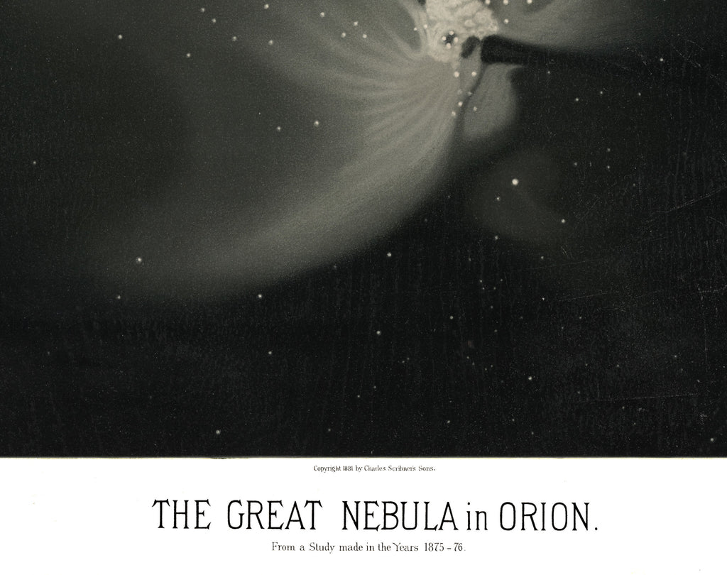 Étienne Léopold Trouvelot Fine Art Print, The Great Nebula in Orion