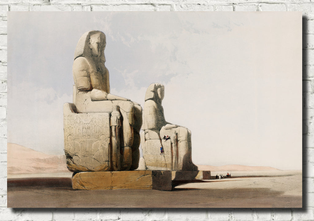 Thebes, Egyptian Temple, David Roberts Fine Art Print
