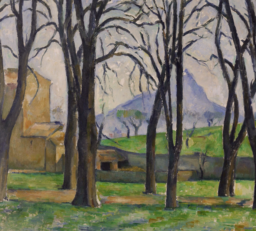 Paul Cézanne Post-Impressionist Fine Art Print, The chestnut trees of Jas de Bouffan in winter