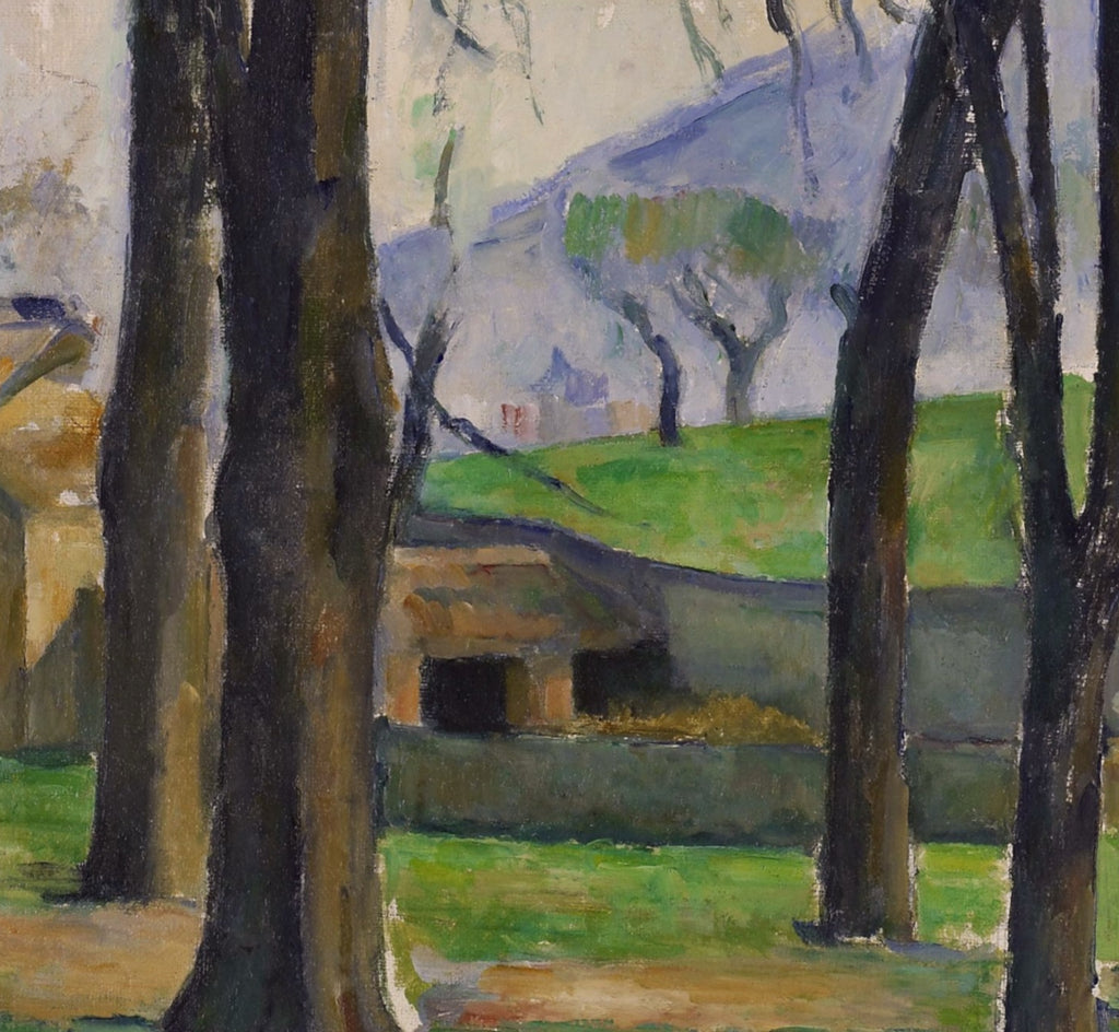 Paul Cézanne Post-Impressionist Fine Art Print, The chestnut trees of Jas de Bouffan in winter